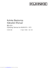 Kuhnke PG 674 Instruction Manual