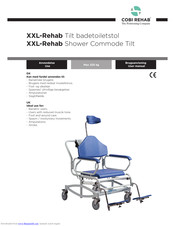 Cobi Rehab XXL-Rehab Shower Commode Tilt User Manual