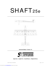 Stevens Aeromodel SHAFT25e Instruction Manual