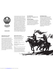 Walrus Audio VANGUARD Instruction Manual
