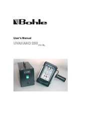 Bohle UVAHAND 250 BL User Manual