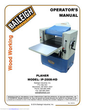 Baileigh IP-2008-HD Operator's Manual