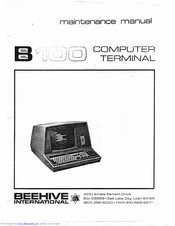Beehive International B100 Maintenance Manual