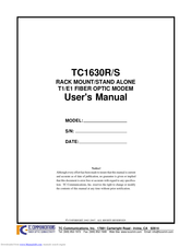 TC Communications TC1630R User Manual