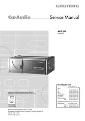 Grundig MCD 50 Service Manual