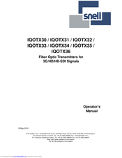 Snell IQOTX34 Operator's Manual