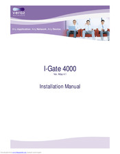 VERAZ NETWORKS I-Gate 4000 Installation Manual