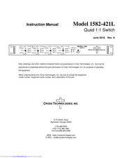 Cross Technologies 1582-421L Instruction Manual