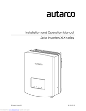Autarco XLX30000S Installation And Operation Manual