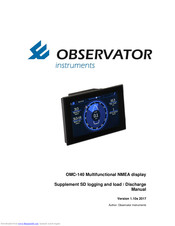 Observator Instruments OMC-140 Manual