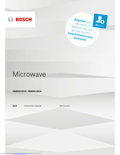 Bosch HMB55C453X Instruction Manual