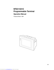 Omron Programmable Terminals NT631C Operation Manuals