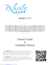 Exhale Fans EF34 Owner Manual & Installation Manual