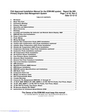 FAA EDM-960 Installation Manual