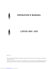 Lely LOTUS 520 Stabilo Operator's Manual