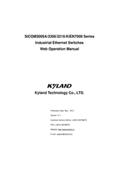 KYLAND Technology SICOM3009A Series Web Operation Manual