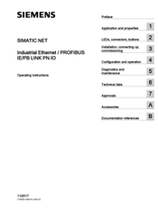 Siemens IE/PB LINK PN IO Operating Instructions Manual