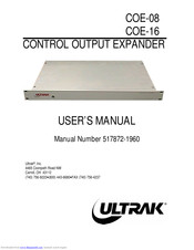 Ultrak COE-08 User Manual