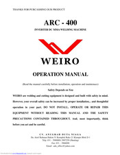 WEIRO ARC-400 Operation Manual