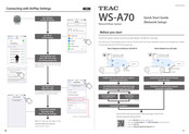 Teac WS-A70 Quick Start Manual