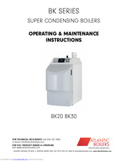 Atlantic Boilers BK30 Operating & Maintenance Instructions