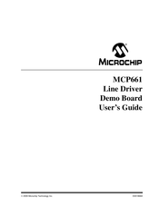 Microchip Technology MCP661 User Manual
