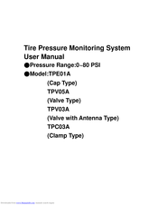 SensaTyre TPC03A User Manual