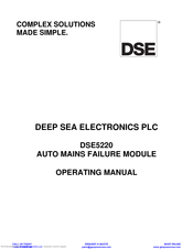 Digital deep sea DSE5220 Operating Manual