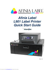 AFINIA LABEL L901 Quick Start Manual