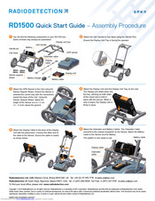 Radiodetection RD1500 Quick Start Manual