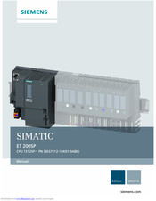 Siemens SIMATIC ET 200SP Manual