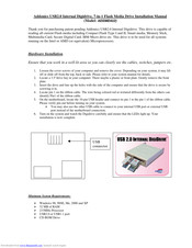 Addonics Technologies AEIDMD4U2 Installation Manual