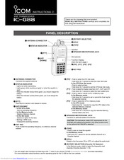 Icom IC-G88 Instructions