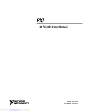 National Instruments PXI-8214 User Manual