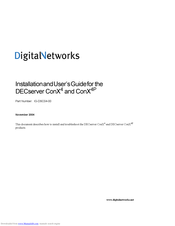 Digital Networks DECserver ConX4P Installation And User Manual