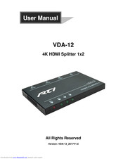 RTI VDA-12 User Manual