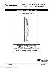 Schlage KC9354-2 Installation Manual