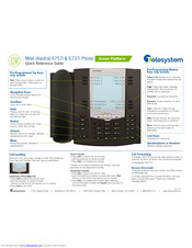 Mitel 6737i Quick Reference Manual