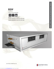 Hitecsa BSW 1 Installation, Operation And Maintenance Manual