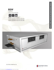 Hitecsa BSW 2 Installation, Operation And Maintenance Manual