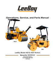 LeeBoy 400 Operation, Service & Parts Manual