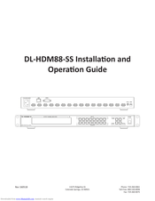 DigitaLinx DL-HDM88-SS Installation And Operation Manual