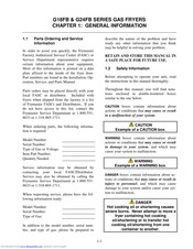 Frymaster G24FB Series Manual