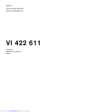 Gaggenau VI 422 611 Use And Care Manual