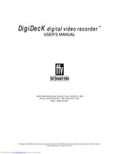 FFV DigiDecK User Manual