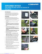 COBHAM EXPLORER 5075GX Quick Manual