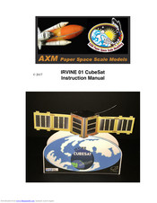 AXM Paper Space Scale Models IRVINE 01 CubeSat Instruction Manual