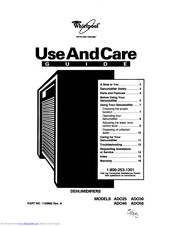Whirlpool ADO40 Use And Care Manual