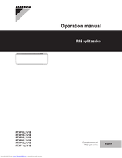 Daikin FTXP71L2V1B Operation Manual