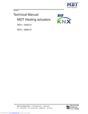 MDT Technologies AKH - 0800.01 Technical Manual